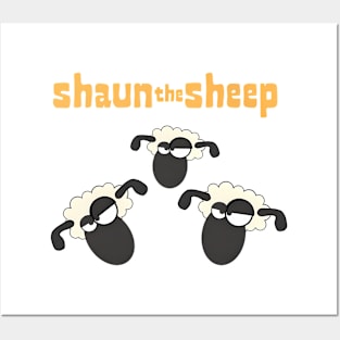 Vintage Sheep TV Series Cartoon The Shaun Posters and Art